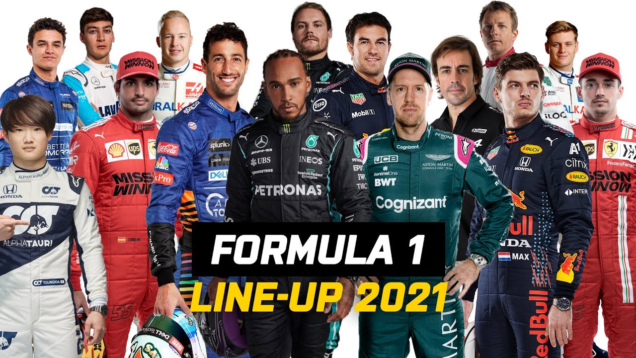 Formula 1 Driver Line-Up 2021 | F1 Drivers 2021 | Crash F1 - YouTube
