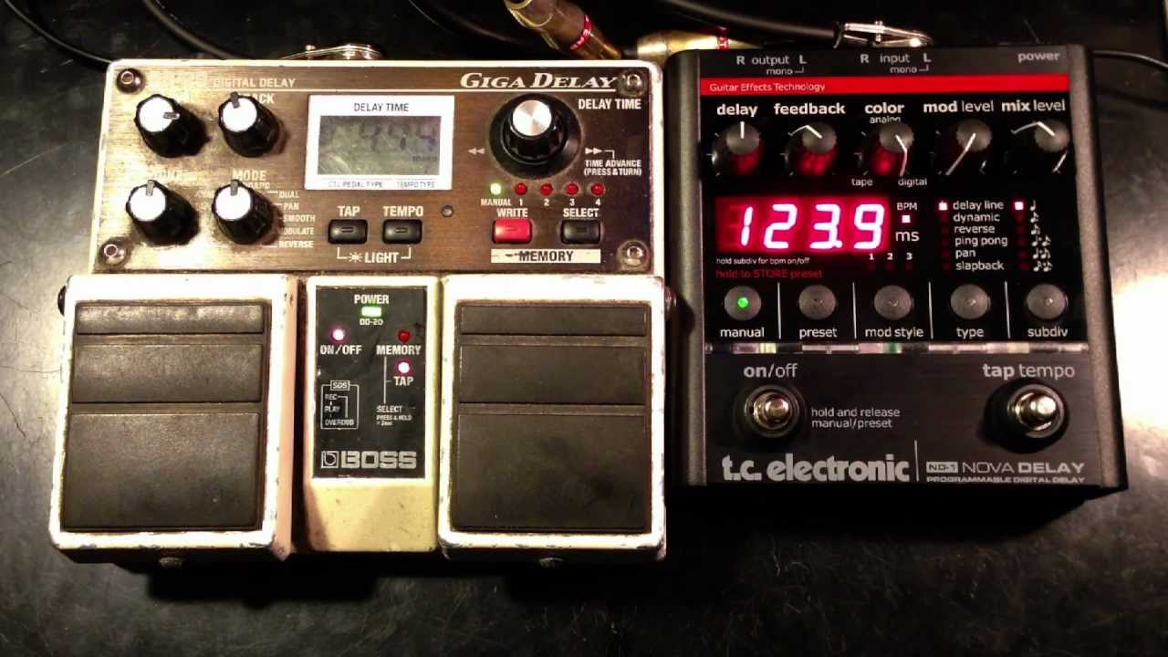 Pebish homosexual dos Boss DD20 vs TC Electronic Nova Delay - YouTube