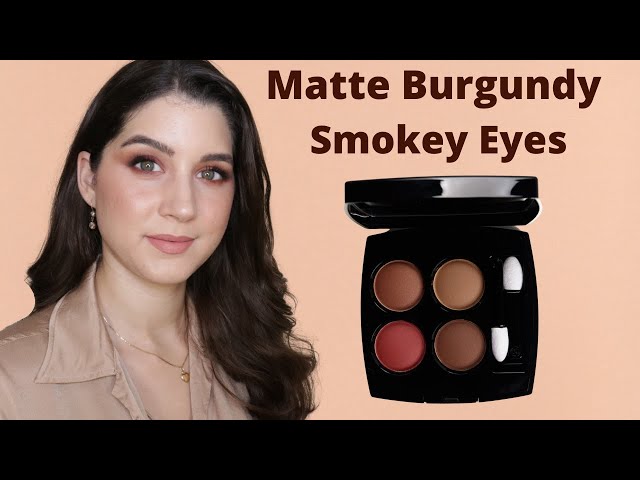 MATTE BURGUNDY SMOKEY EYES  Chanel Candeur Et Expérience