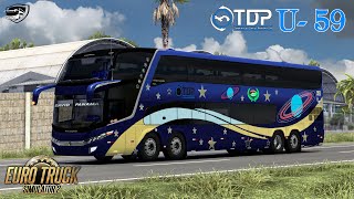 [ETS2] Unidad 59 de TDP | MOD BUS | Marcopolo G7 1800 8x2 | Mapa RBR | PANAMA SKINS©