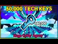I opened 50000 tech keys for pet simulator 99