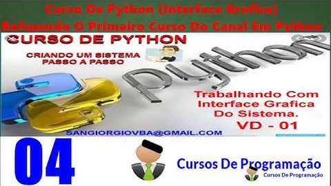 Curso Programação - Refazendo O Primeiro Sistema Do Curso Em Python Tkinter  - 04