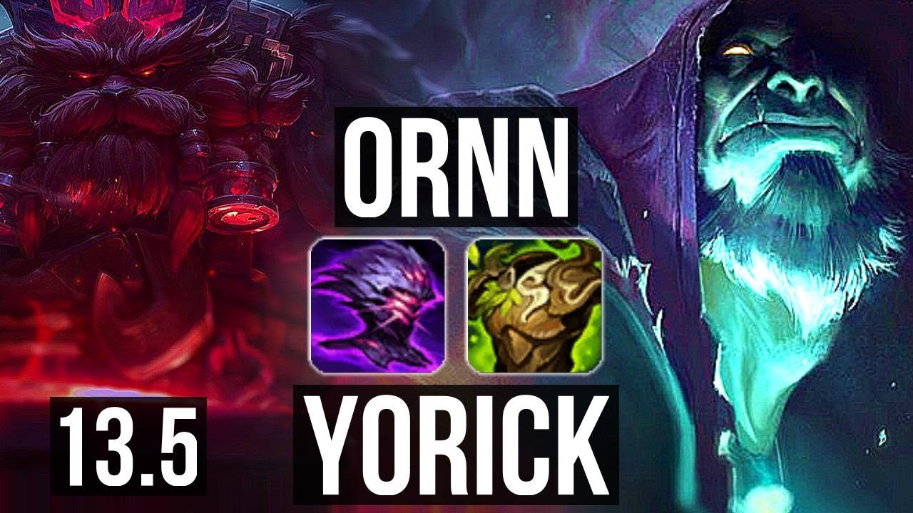 ORNN vs YORICK (TOP) | 67% winrate, KR Master | 13.5 - YouTube