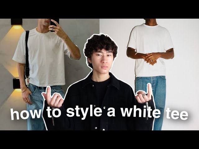1 WHITE T-SHIRT, 8 DIFFERENT OUTFITS - YouTube