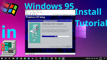Windows 95 install tutorial in 86box