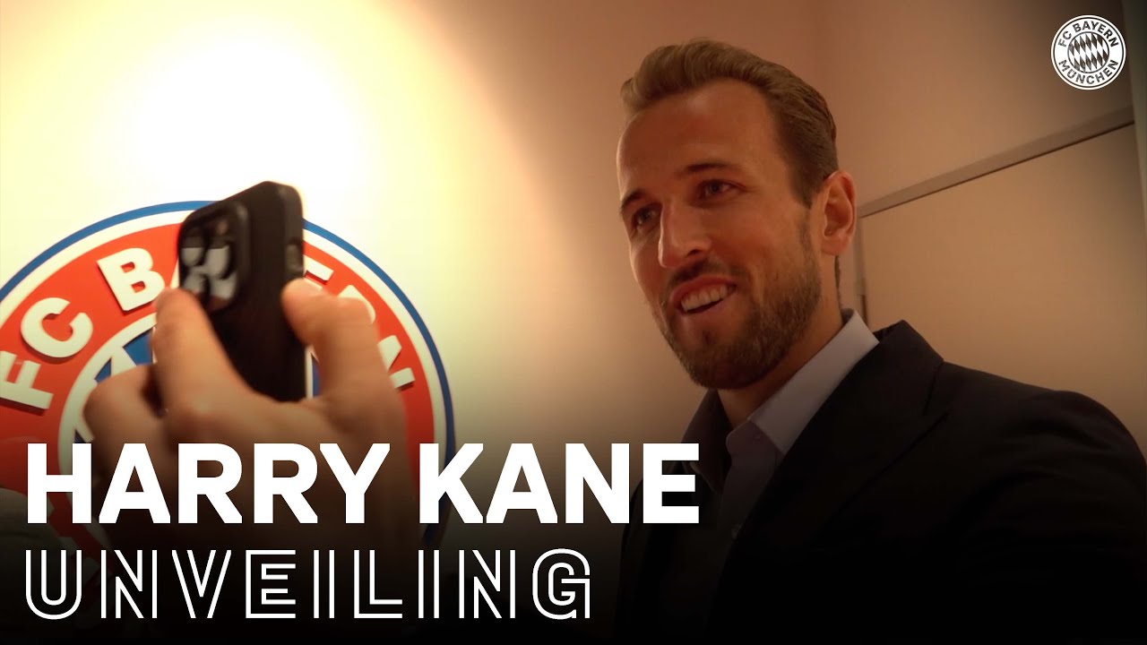 ⁣The long awaited unveiling of Harry Kane! | Behind the Scenes #ServusHarry