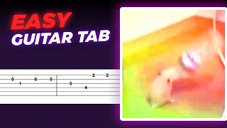 HAMSTER BOTTLE SONG EASY GUITAR TAB (Hamster Dance Meme)