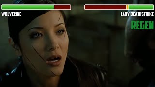Wolverine vs. Lady Deathstrike WITH HEALTHBARS | HD | X2: X-men 2
