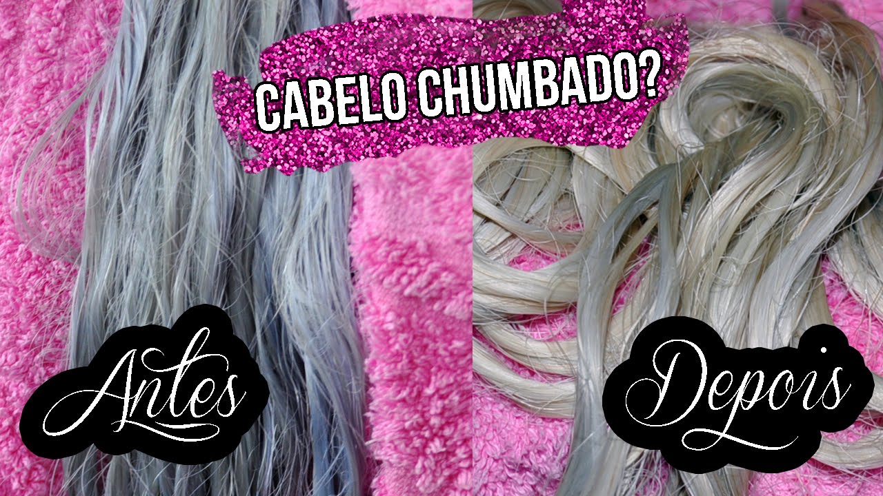 Como tirar chumbado de Cabelo Loiro ♡