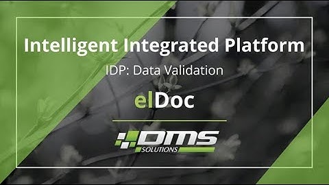 elDoc - Intelligent Document Processing | Intelligent OCR | Data Validation