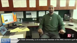 Saddi Washington talks about finally being a Spartan like his father