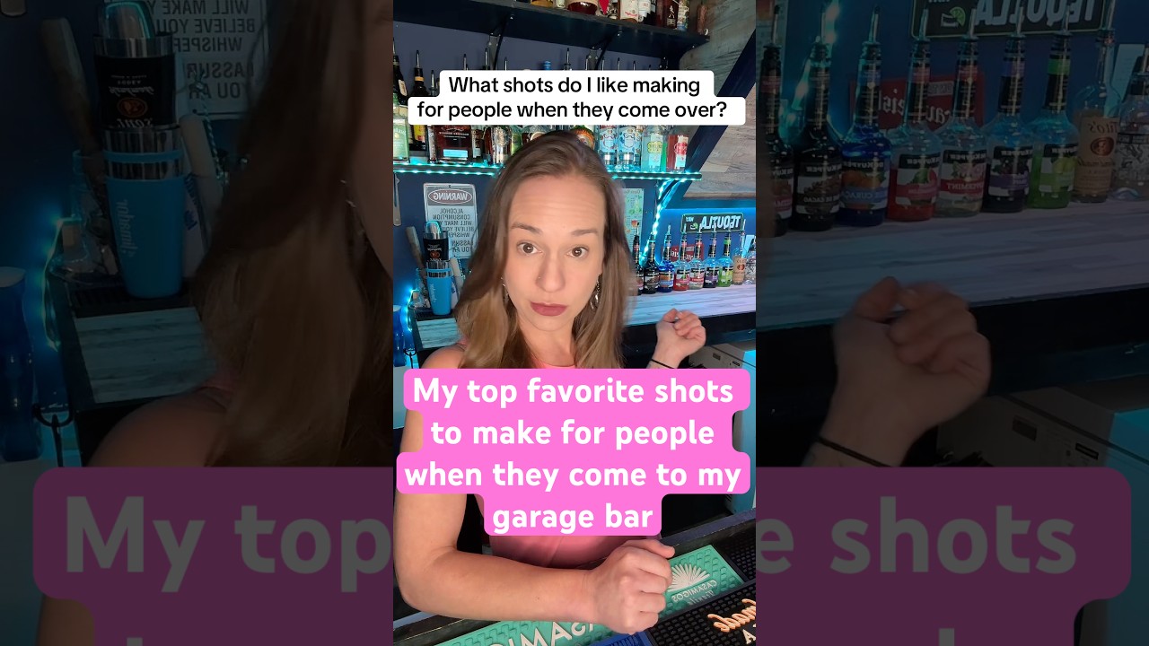 Best shots to make for people when they come to my garage bar #bartender #hosting #friendsandfamily