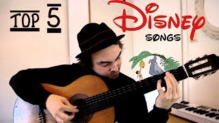 TOP 5 Disney Songs on Guitar chords