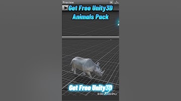 Unity3D Free Assets - Animals Pack. 100+ Unity Assets Giveaway. Rhinoceros. #unity3d #gameengine