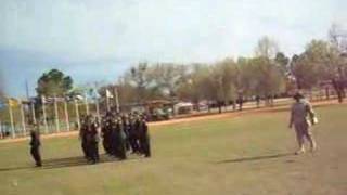 Evans High School JROTC female drill team