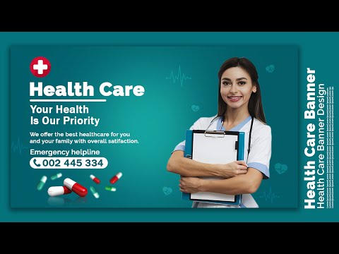 How to Create a Health Care Banner Design in Photoshop