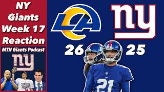 NY Giants Week 17 Reaction vs Rams | Missed Opportunities But Draft Pick Remains At 5 by MikeTooNice  1,480 views 4 months ago 32 minutes