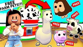How To Get All The New Farm Pets For Free Roblox Adopt Me Farm - adopt me new farm pets roblox
