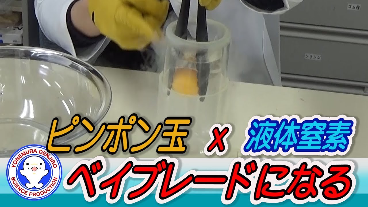 ぴんぽんたま What Happens When You Put a Ping Pong Ball in Liquid Nitrogen