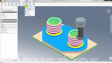 Autodesk Cam Inventor  HSM  2017  CAD/CAM /CNC  Simulation Video.