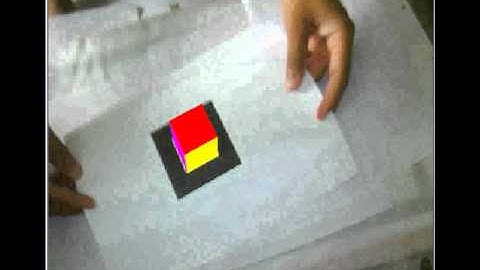 Human Interaction with virtual objects via,AR.avi