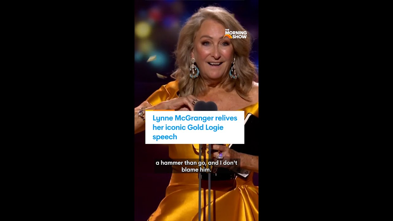 Lynne McGranger relives her iconic Gold Logie speech
