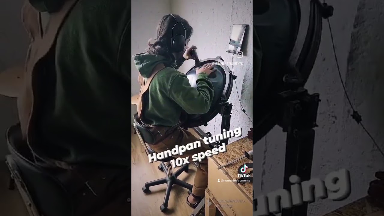 Everyday work building Handpans #handmade #handpan #handpanbuilding #hang #pantam #craft #instrument