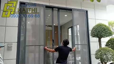 Cửa đi lùa khung nhôm lưới inox 304,cửa lưới chống muỗi giá rẻ,màn cửa lưới,cửa lùa lưới chống muỗi