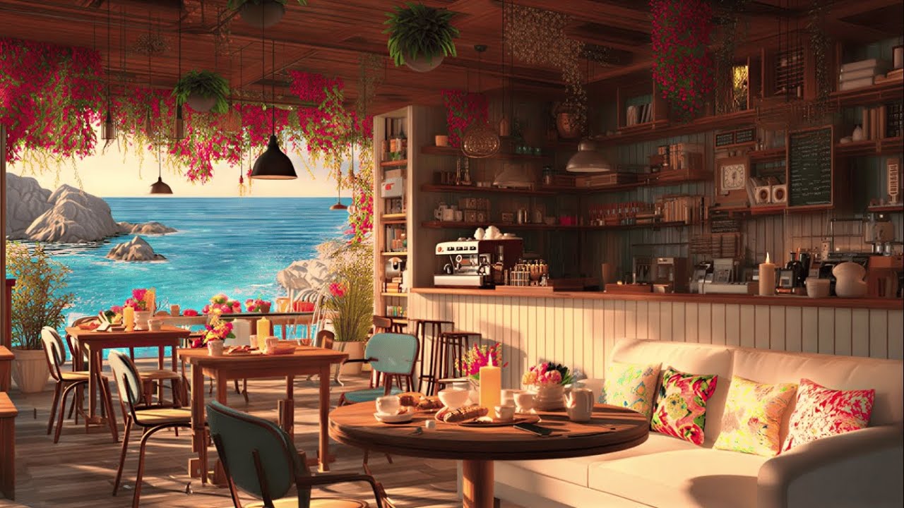 Beachside Cafe Lofi Jazz for Work Motivation Positive Mood and Happy Vibes All Day 1