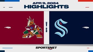 NHL Highlights | Coyotes vs. Kraken - April 9, 2024