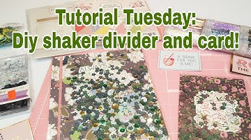 Tutorial Tuesday | Diy shaker divider and card | 2018 | Planning With Eli
