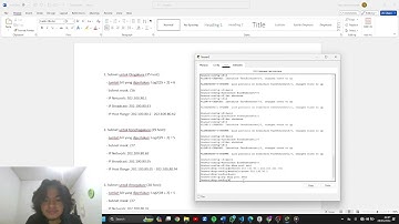 alokasi ip menggunakan vlsm dan perancangan menggunakan cisco packet tracer M Faturrahman A