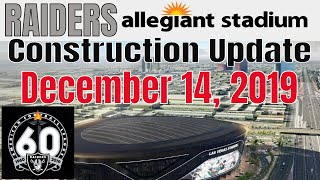 Las vegas raiders allegiant stadium construction update taken on
saturday, december 14, 2019. the video starts south end russel rd. you
get a view ...