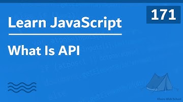 Learn JavaScript In Arabic 2021 - #171 - What Is API