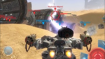 【War Robots】Test Server 3.4.0.  New bots Hellburner New Boa New Map