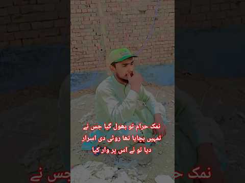 نمک حرام تو بھول گیا جس نے تجھے بچایا تھا روٹی دی اسرار دیا تو نے اس پر وار کیا