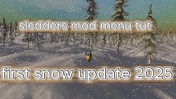 How to get sledders mod menu the easy way. [first snow update 2025]