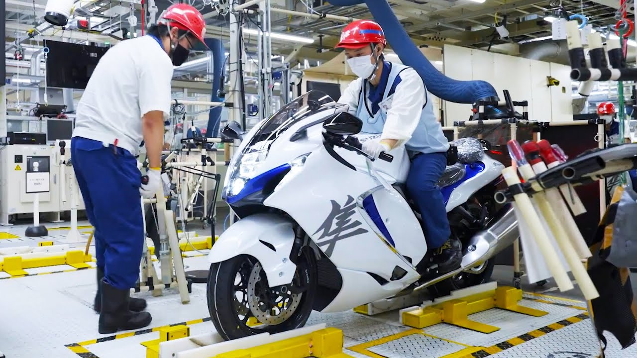 Suzuki Hayabusa Production Hamamatsu Plant. How are motorcycles made