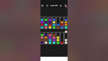 Ball sort color water puzzle level 159