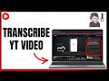 Show Transcript on YouTube | Step by Step - 2026 Update