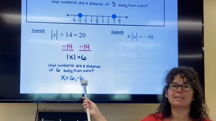 Solving an absolute value equation, problem type 1￼