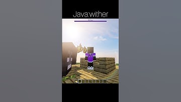 Minecraft Java Wither vs Bedrock Wither #minecraft #shorts