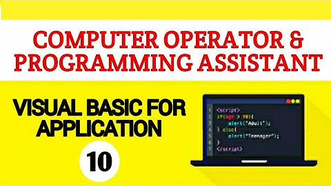 Visual Basic for Applications - 10 | User Defined Function in VBA | ITI CO&PA trade