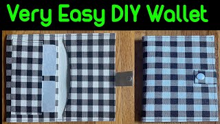 How To Make Faux Leather Wallet/ Easy Step By Step Wallet Sewing Tutorial/ DIY Faux Leather Wallet