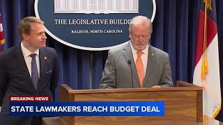 NC lawmakers announce deal reached on long-awaited state budget
