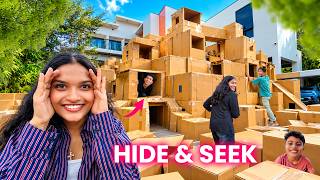 HIDE & SEEK inside Cardboard Box’s 😂 Funny challenge