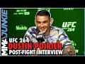 Dustin Poirier says Conor McGregor crossed line, reacts to injury | UFC 264 interview