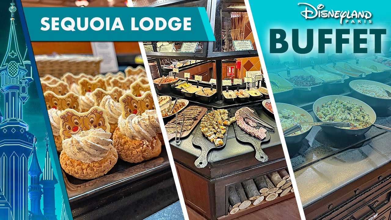 🍴Buffet Disney Sequoia Lodge at Hunter's Grill restaurant in Disneyland Paris 2025
