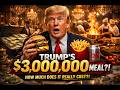 Donal Trump| How much does it cost to prepare Trump's 1-course meal?