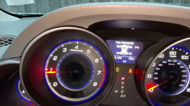 How to reset oil life on acura mdx